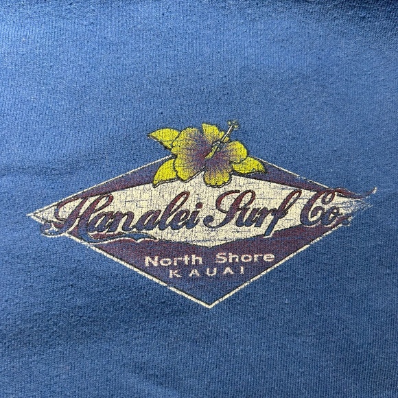 "Hanalei Surf Co" Crewneck Sweatshirt - Size M - Picture 2 of 4